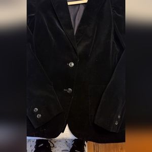 VINTAGE velvet blazer from FILENES NAVY BLUE. MINT CONDITION